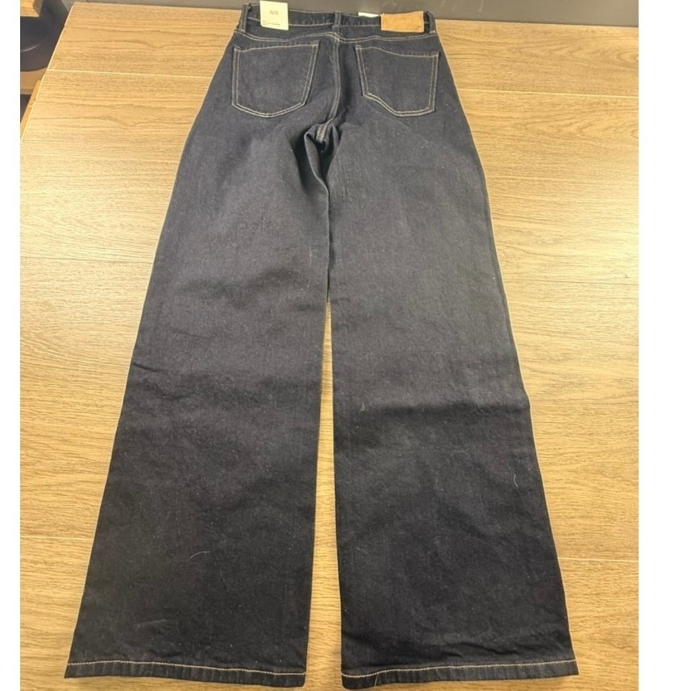 Banana Republic Womens High Rise Wide Leg Jeans Dark Wash Indigo Size 28 NEW - Picture 11 of 12
